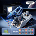 GC Kids Electric Pinball Machine Rechargeable Interstellar Pinball Game Machine With Moving Target Music For Boys Girls. 