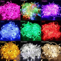 100 LED 30ft Plug-in String Fairy Lights – Waterproof Decorative Lighting for Wedding, Home & Garden – 8 Flash Modes – Available in Warm White, Red, Blue, White, Colorful, Pink, Purple, Yellow, Green.