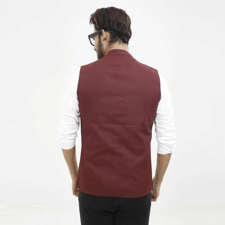 LOOK%20UP%20Gabardine%20Smart%20&%20Stylish%20Men's%20Waistcoat%20%7C%20Formal%20Koti%20Vest%20for%20Men%20-%20Image%203