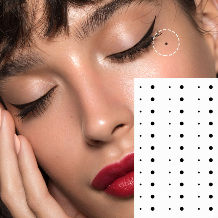 1 Sheet Temporary Tattoo Tear Mole Stickers Black Waterproof y DIY Body Art Fake Tattoo Sketch Face Eye Corner Beauty Moles