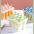 Popsicle Molds Set of 8 Frozen Ice Pop Maker for Homemade Popsicles Easy Release DIY Kids Ice Cream. 