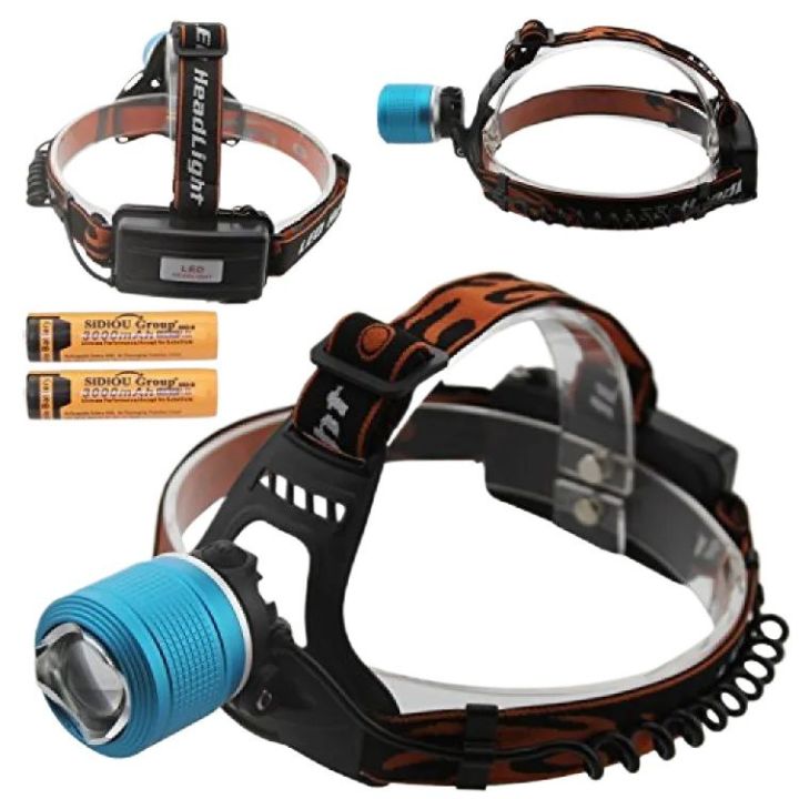 ProBeam LED Rechargeable Dual-Light Zoom Headlamp – Adjustable Headlight for OT, Cycling, Fishing & Outdoor Use