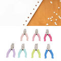 Single Hole Puncher Versatile Paper Puncher Rubber Wrapped Handle Colorful Easy To Use 7Pcs with Debris Storage Device for Label Clothing Ticket Scrapbook. 