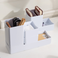 Locaupin Multipurpose Stackable Desktop Organizer Shelf Vanity Countertop Skincare Cosmetic Storage Makeup Brushe Holder. 