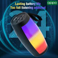 【Ready Stock+FREE Shipping+COD】OPPO-1202LED Colorfull Lights Wireless Bluetooth Speakers Powerful Portable Sound Box Subwoofer Car Audio Bass MP3 Player Sound System. 