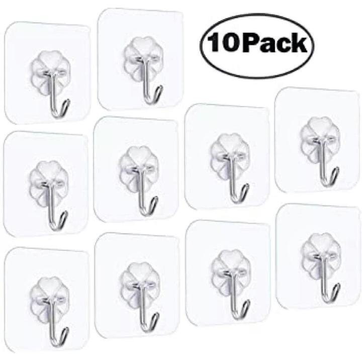 Wall Hook Magic Paste Hooks for hanging wall stick hooks - 10pcs