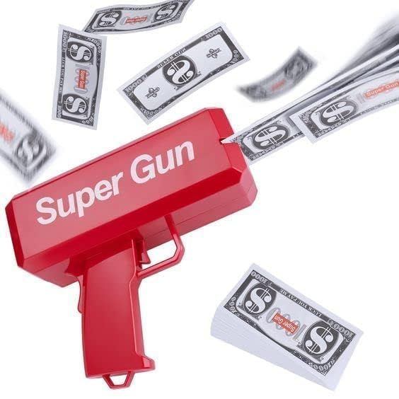 MB Enterprise Mbe Money Gun Machine L Supreme Cash Gun Toy For Punjabi Wedding And Parties (Super Money Gun Cash Cannon)