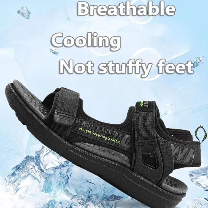 Vanmie 2024 Breathable Sport Sandals Summer Beach Shoes for Boys Casual Comfortable Soft Sole Kids Non-slip Sandalias