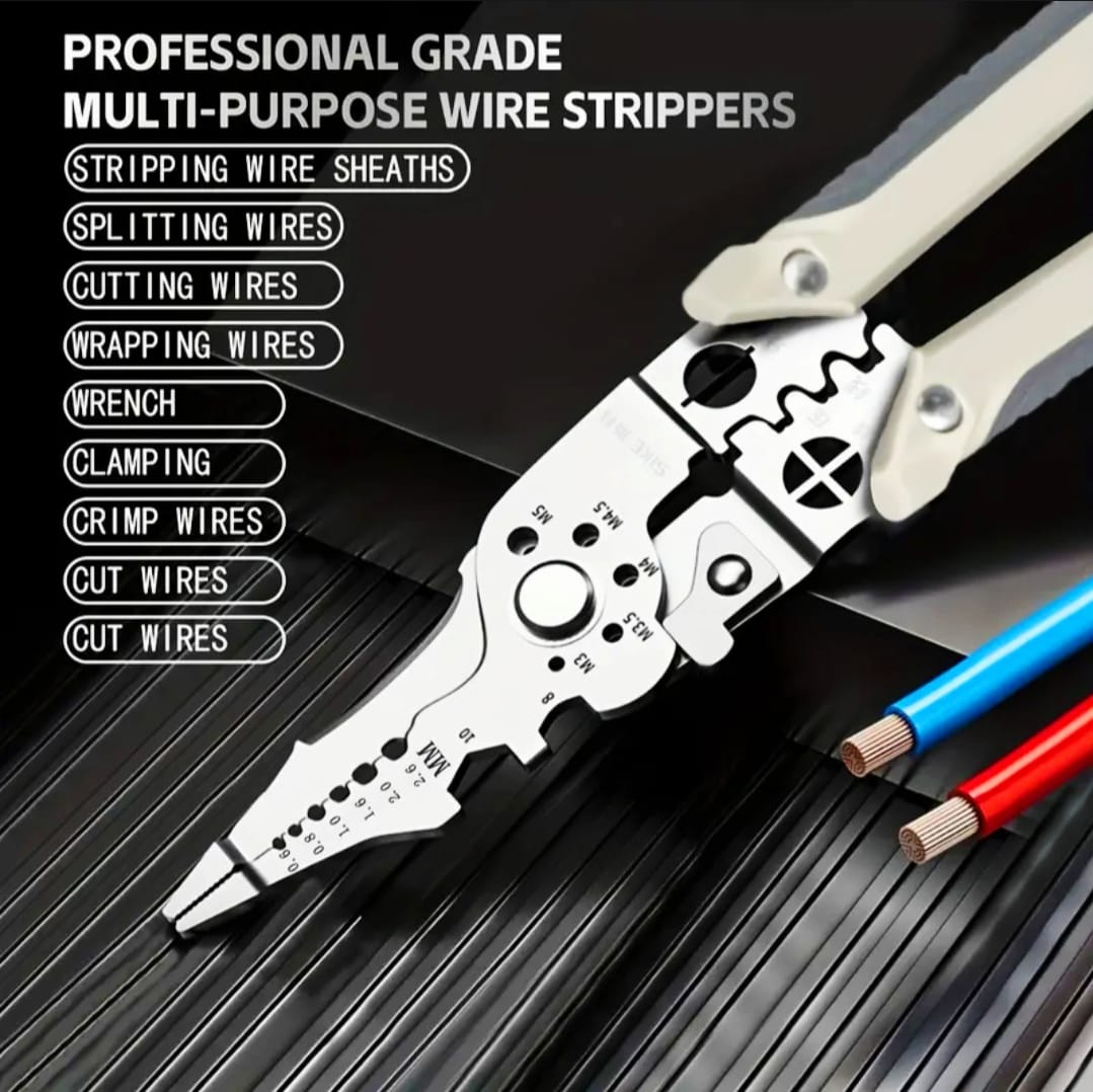 Multifunctional Wire Stripper Crimper Cable Cutter Pliers