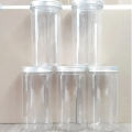 Premium Plastic Masala Storage Jar Set 1000ml (6pcs) Durable, Glass Like Feel, Break Resistant Design. 