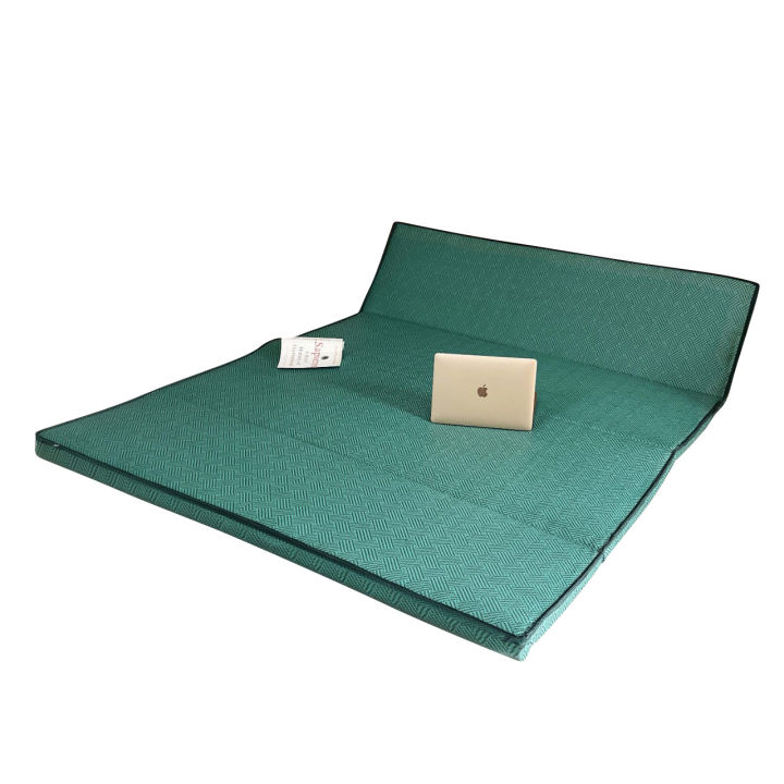 Relax Floor Mattress- Green Wave Double Sleeping Mattress