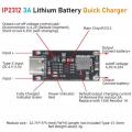 USB Type C 3A High Current IP2312 Polymer Ternary Lithium Battery Quick Fast Charging Board Charger.