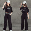 Summer Teen Girls Clothing Sets Children Fashion Letter Tops + Pants 2Pcs Outfits Kids Tracksuit 5 6 7 8 9 10 11 12 13 14 Years.