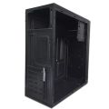 CARBON Computer Case Game PC Desktop Steel Plat mATx ATX Gaming Tempered Computer Case HTPC Case For Household Office PC- Black.