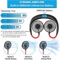 Neck Fan Portable Face USB Hands-Free Mini Wearable Sports Handheld Cooling Small New Fans.