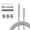 Earphone Extension Cable Nylon Aluminum Alloy Grade Audio Cable 3.5mm Cable Layor. 