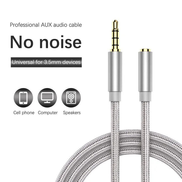 Earphone%20Extension%20Cable%20Nylon%20Aluminum%20Alloy%20Grade%20Audio%20Cable%203.5mm%20Speaker%20Male%20To%20Female%20Connection%20Extension%20Cable%20Creek%20-%20Image%203