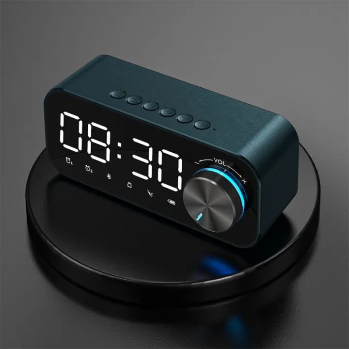 ZXL-B126%20Subwoofer%20Mini%20Bluetooth%20Speaker/Mirror%20Dual%20Alarm%20Clock%20Digital%20Display%20LED%20Wireless%20Subwoofer%20Music%20Player%20-%20Image%205