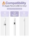 Holder Case for Apple Pencil USB-C Retractable Apple Pencil USB-C Case Protective iPad Pencil Sleeve Skin Cover with Sturdy Clip. 