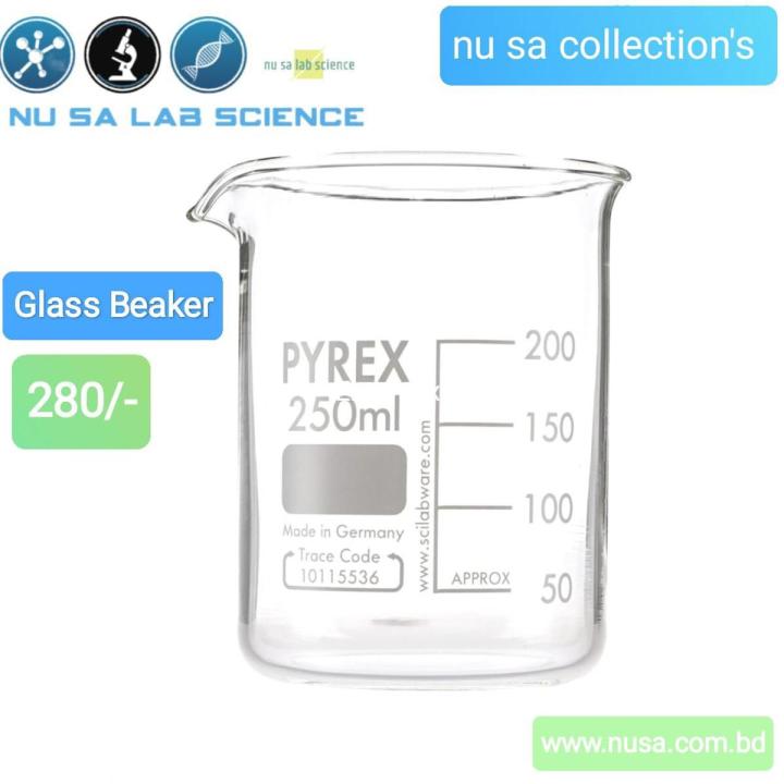 250 mL Glass Beaker for Laboratory Use