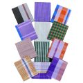 LUNGI FOR MEN - 4 PCS BUNDLE PACKAGE - MULTI COLOR CHECK DESIGN LUNGI - COTTON & POLYESTER YARN MIXED FABRIC LUNGI - STITCHED LUNGI (5 HAND) - লুঙ্গি. 