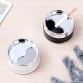 Household Detachable Rotatable Lid 360 Degree Free Rotation Stainless Steel Corrosion Resistance rtable Ashtray.