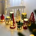 Christmas Desk Lamp Christmas Decoration Glowing Cup Night Light for Living Room Christmas Bedroom.