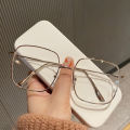 Fashion Clear Glasses Metal Frame Glasses Girls Student EyeGlasses Blue Light Blocking Eye Glasses Women Computer Glasses.