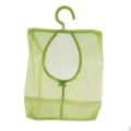 Kitchen Bathroom Hanging Storage Clothespin Hanging Mesh Bag Hook Organizer.