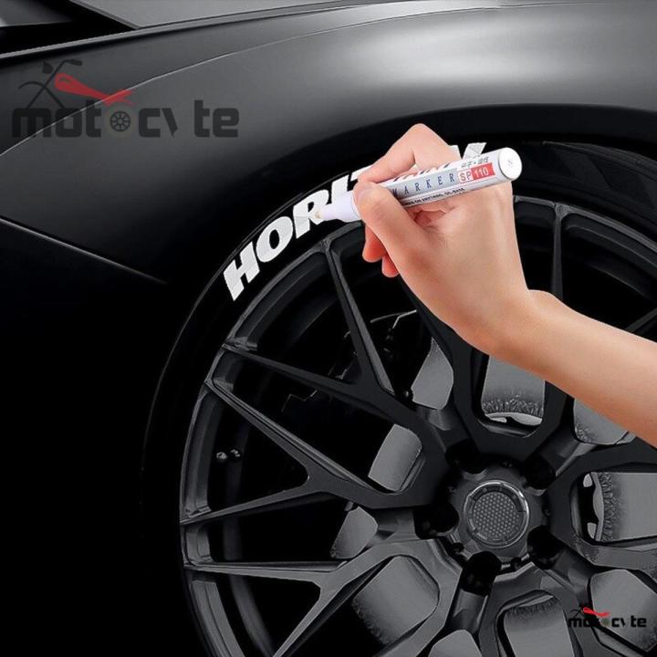 1 Pis Waterproof And Long Lasting Tire Marking or writing Pen for Motorcycle and Car. Paint Marker White