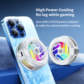 Mobilife Magnetic Phone Cooler for Gaming, High Power Semiconductor Cooling Fan for Phone, RGB Light.