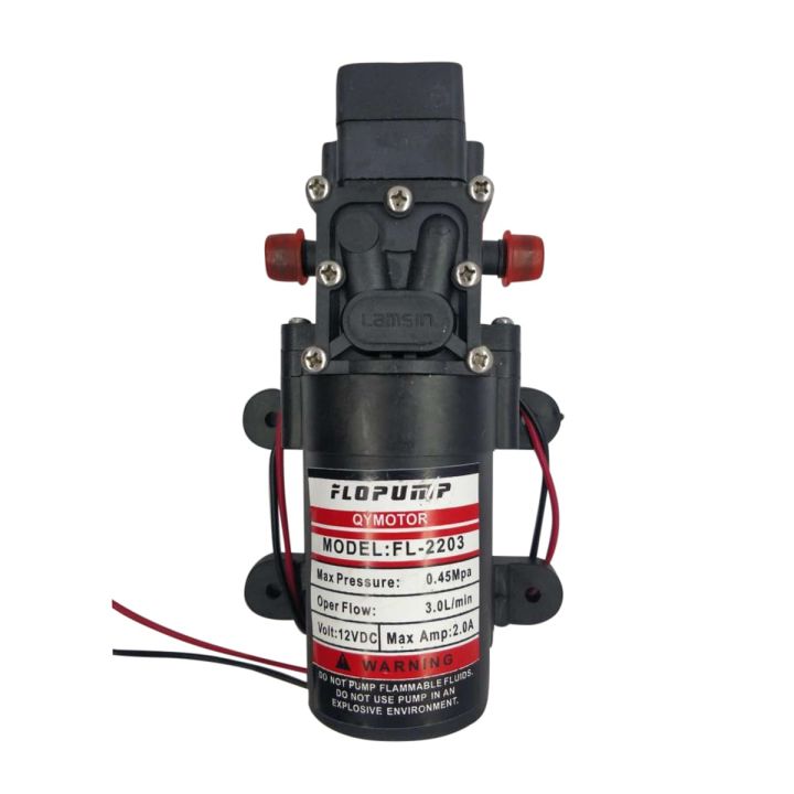 Dc 12V 80W 0.45Mpa High Pressure Water Pump Single 775 Motor Water Pump For Bike, Car Wash & Garden Irrigation