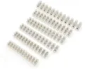 PVC Connector Heavy Duty AC 220v 5 to 30Ampere 12 Way Electrical Screw Terminal Connector PVC Plastic Electrical Cable Connector.
