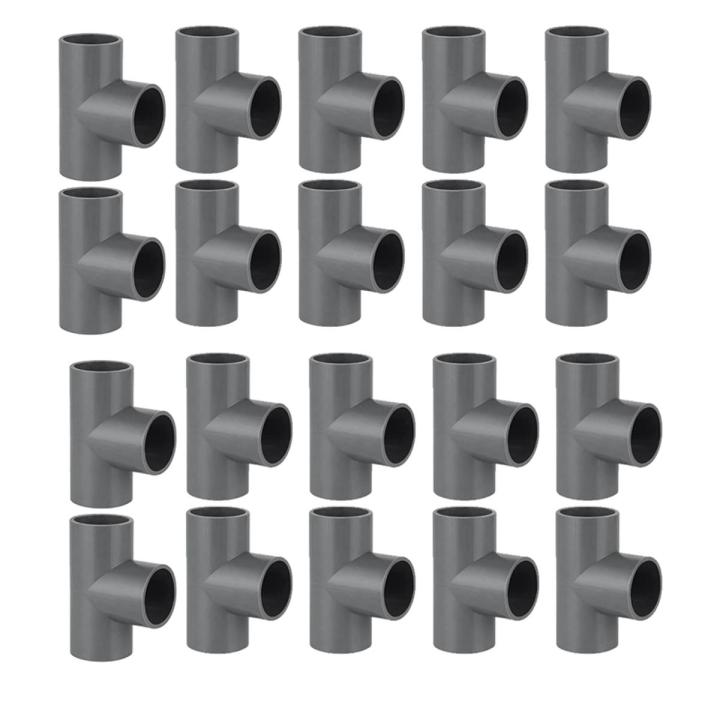 24PCS Heavy Duty 1Inch PVC Pipe Fittings PVC Water Pipe Fittings 3 Way