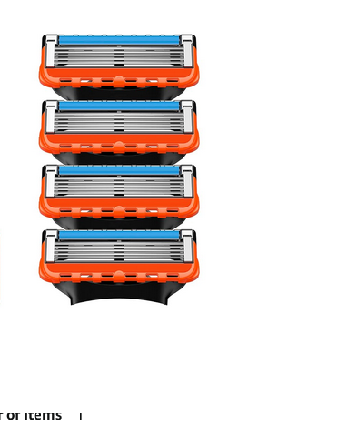 Gillette FUSION5 razor blades, Fusion Manual Shaving Razor 4 Blades - Pack (Cartridge)