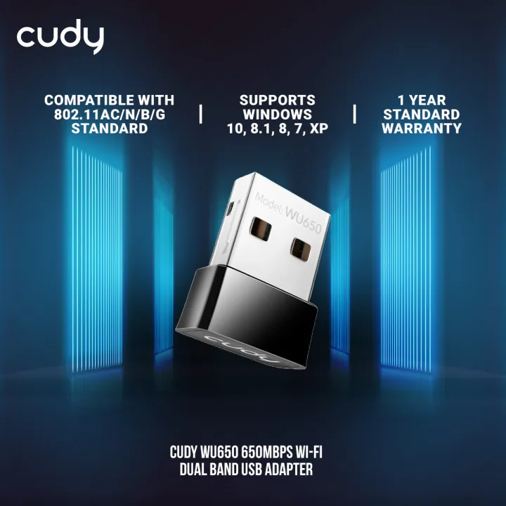 Cudy%20WU650%20650Mbps%20Wi-Fi%20Dual%20Band%20USB%20Adapter%20-%20Built%20in%202dBi%20Antenna%20-%20Compact%20Design%20-%20Supports%20Windows%2010,%208.1,%208,%207,%20XP%20-%20Black%20-%20Image%203