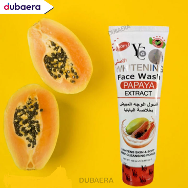 YC Papaya Whitening Face Wash 100 Ml