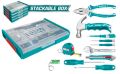 Stackable Toolbox TOTAL 11PCS HOUSEHOLD TOOLS SET. 