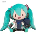Original Hatsune Miku Doll Christmas Style Hatsune Cos Doll Japanese Anime Take Green Onion Bowknot Hatsune Girl Gift Plush Toy. 