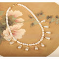 Ancient style, national style, palace vintage pearl necklace, soft Yingluo cheongsam necklace, ancient style, single-layer Tang system, reminiscent of the past.