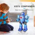 Large Remote Control Robot for Kids - 10 Channel RC Toys Shoots Missiles, Walks, Talks & Dances with Flashing Lights Sounds. 