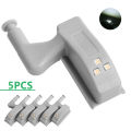 10PCS Cabinet Hinge LED Sensor Light For Wardrobe Cupboard Kitchen Door Closet.