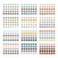 12sheets Number Date Sticker 365 Daily Days Label Stickers Planner Kawaii Agenda Diary Journal Index Stickers Korean Stationery. 