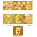 NEW Christmas Bell Suction Cup Lights Led Christmas Lights Room Window Decoration Lights Five-pointed star suction cup lights holiday lights. 