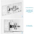 10Pcs Cabinet Hinge Repair Plate Kit with Holes Flat Fixing Brackets. 