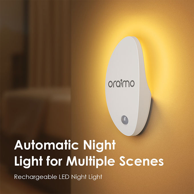 Exceotional Quality - Oraimo oh-nl1n smartnitlight rechargeable LED Night Lite for multiple scenes - Sustainable Option