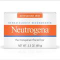 Neutrogena_Facial Soap, Acne-Prone Skin Formula Bar (usa) - 1pcs. 