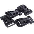 4pcs Plastic Side Quick Release Buckles Clip for 25mm Webbing Band Black -  black. 
