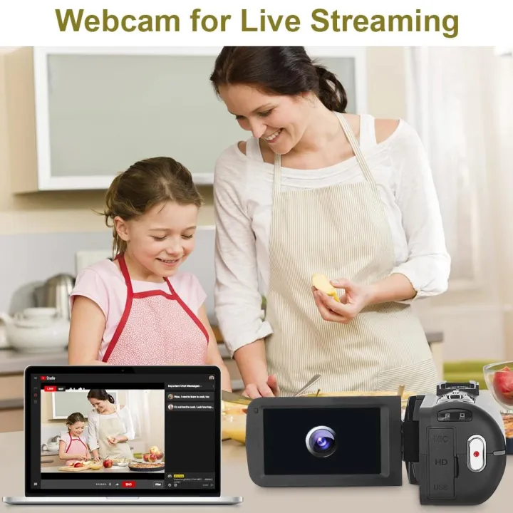 4k%20Digital%20Cameras%20Professional%20Camcorder%20for%20Vlog%20Video%20Camera%20WiFi%2048MP%20Youtube%20Camera%2018X%20Digital%20Zoom%20Camera%20Digital%20Webcam%20-%20Image%202