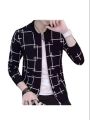 BLACK COLOR LONG SLEEVE FLEECE &COTTON WINTER MENS JEPER JACKET.. 